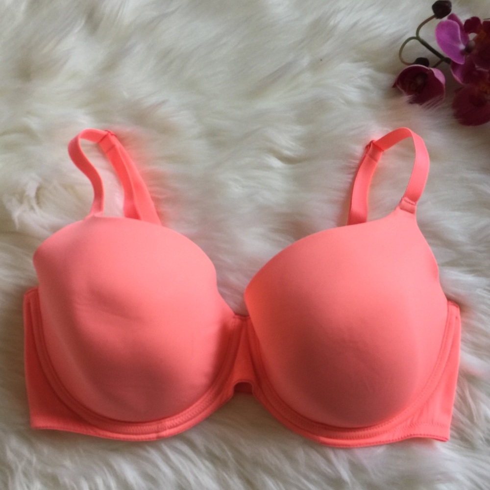 VS PINK Wear Everywhere Bra Orange Size 36DD (36E)